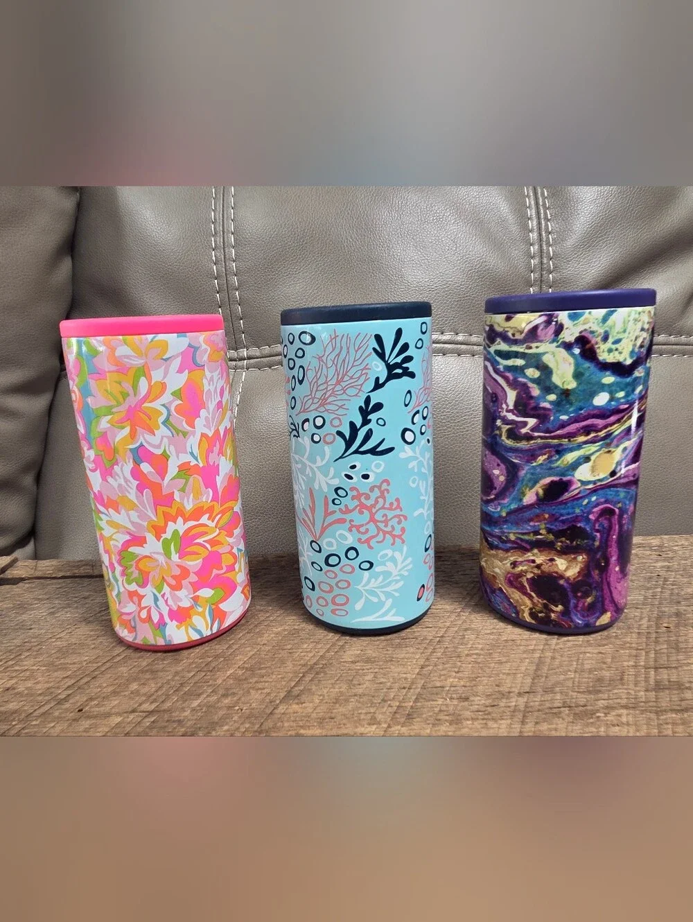 Lot of 3 Swig Life 12 oz Insulated Skinny Can Coolers ~ Bin 1D